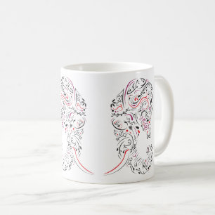 Mug éléphant orné