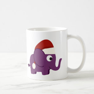 Mug Eléphant Père Noël mou