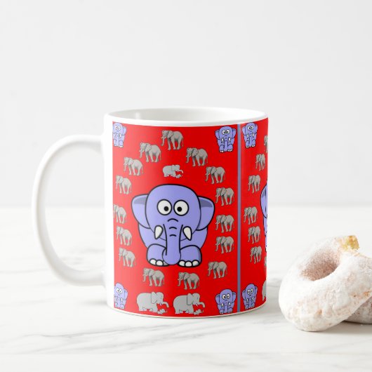 Mug Eléphant pour enfants (Avec donut)