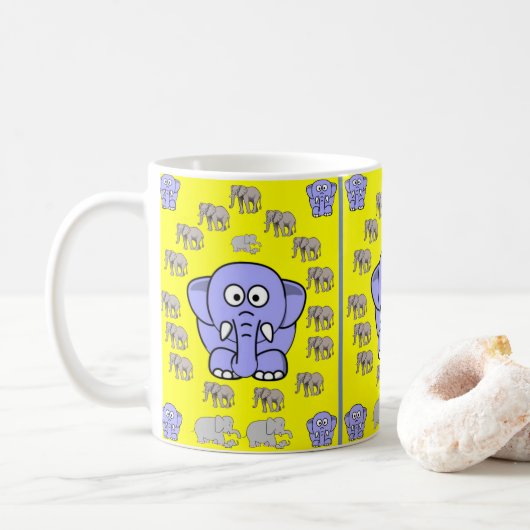 Mug Eléphant pour enfants (Avec donut)