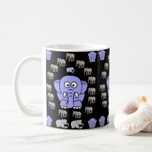 Mug Eléphant pour enfants (Avec donut)