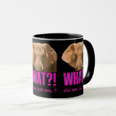 Mug Éléphant Qu'avez-vous dit? (Devant droit)