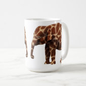 Mug Éléphant qui pense son une girafe (Devant droit)