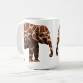 Mug Éléphant qui pense son une girafe (Devant gauche)