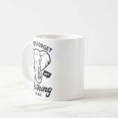 Mug Elephant Quote, Elephant Lover, Elephant Zoo Anima (Devant gauche)