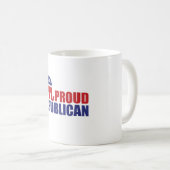 Mug Éléphant républicain fier (Devant droit)