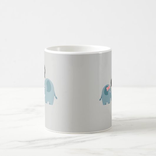 Mug Éléphant romantique : Je t'aime, je sais (Centre)