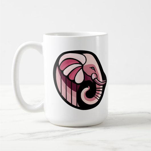 Mug Eléphant rose (Gauche)