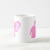 Mug Éléphant rose mignon de bébé (Centre)