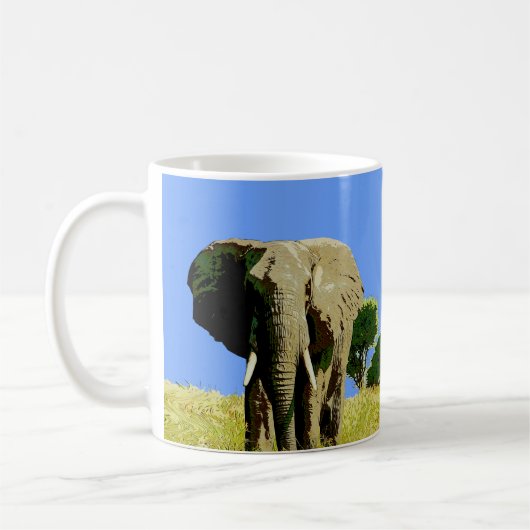 Mug Eléphant Safari Africain (Gauche)
