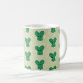 Mug Éléphant vert (Devant droit)