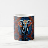 Mug Eléphant vibrant aux motifs floraux (Centre)