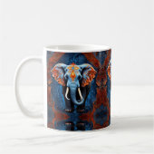 Mug Eléphant vibrant aux motifs floraux (Gauche)