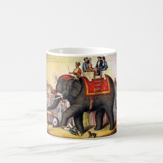 Mug Éléphant vintage de cirque (Centre)