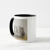 Mug Éléphants ayant le thé (Devant gauche)