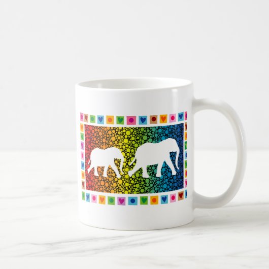 Mug Eléphants blancs (Droite)