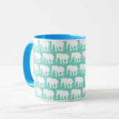 Mug Eléphants blancs à la mode de Bohême (Devant gauche)