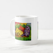 Mug éléphants colorés mignons (Devant gauche)