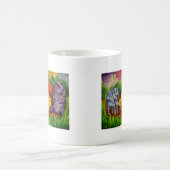 Mug éléphants colorés mignons (Centre)