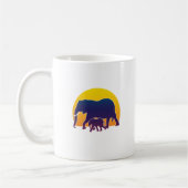 Mug Eléphants couchés de soleil (Gauche)