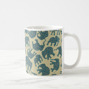 Mug Éléphants Ditzy de Paisley d'amusement sur la