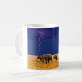 Mug Eléphants en céramique (Devant gauche)