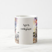 Mug Eléphants et ballons Amusants Âge drôle Plaisanter (Centre)