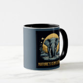 Mug Éléphants Le Géant Gentil de la Nature (Devant droit)