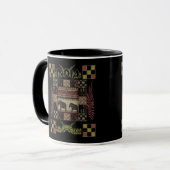 Mug Éléphants patchwork ethnique Inde (Devant gauche)