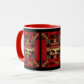 Mug Éléphants patchwork ethnique Inde (Devant gauche)