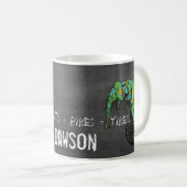 Mug Éléphants Plus Vélos Égalent AÏE ! (Devant droit)