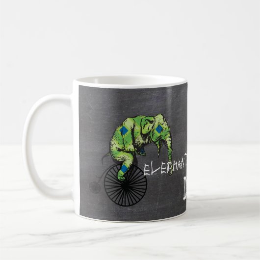 Mug Éléphants Plus Vélos Égalent AÏE ! (Gauche)