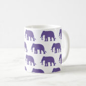 Mug Éléphants pourpres (Devant droit)