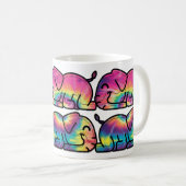Mug Éléphants Tie Dye Endormis (Devant droit)