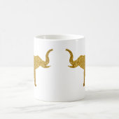 Mug Éléphants Trompettant Dorés (Centre)