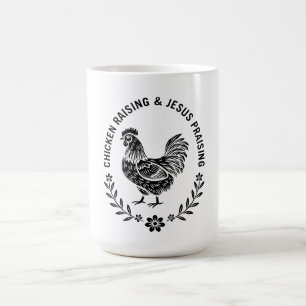Mug Élevage de poulet et collecte de Jésus