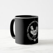 Mug Élevage de poulet et collecte de Jésus (Devant gauche)