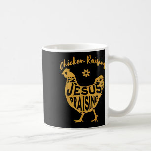 Mug Élevage De Poulet Et Jésus Louer Foi Graphique T