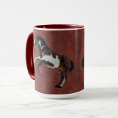 Mug Élevage Pinto Peinture Stallion Cheval (Devant gauche)