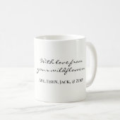 Mug Élévation personnalisée Fleur sauvage Floral Maman (Devant droit)