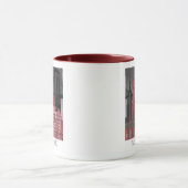 Mug Élévations de New York par nuit - Rouge (Centre)