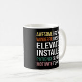Mug Elevator Installer Appreciation (Devant droit)