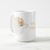 Mug ÉLEVÉ BLANC "HEURE DU THÉ" BISCOTTI (Devant gauche)