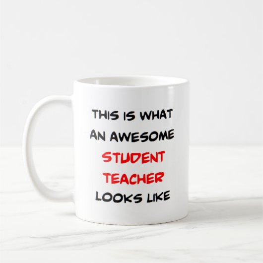 Mug élève enseignant, génial (Gauche)