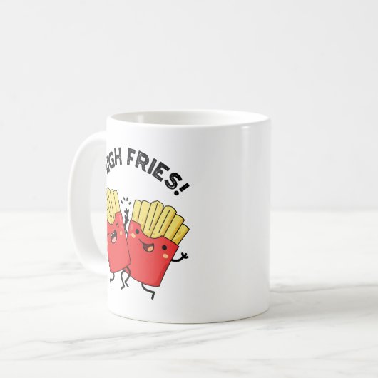 Mug Élevée Fries drôle Ami Pun (Devant gauche)