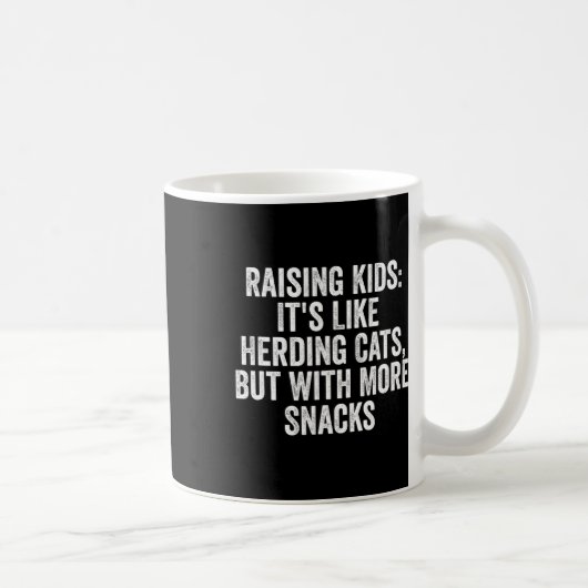 Mug Élever des enfants It39s comme des chats en élevag (Droite)