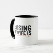 Mug Élever ma femme épuisera les couples amusants de l (Devant gauche)