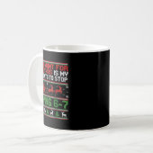 Mug Élèves disant 6-7 67 Six Sept Prof de maths drôle (Devant gauche)