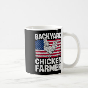 Mug Éleveur de poulets de basse-cour Drapeau américain