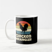 Mug Éleveur de poulets Fermier Coq Élevage Rétro Vint (Gauche)